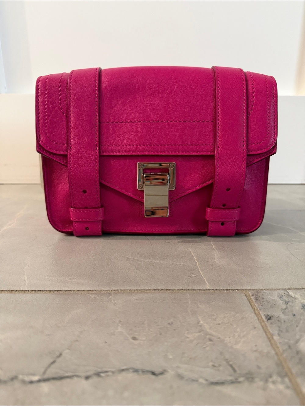 Proenza schouler ps1 mini Bright Pink Leather Crossbody Bag